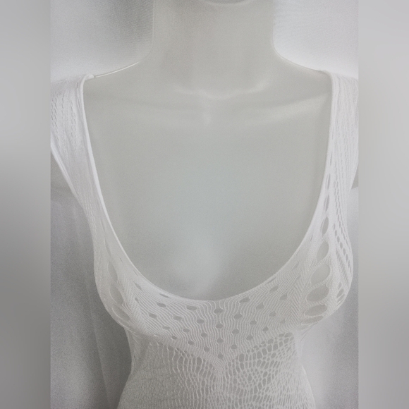 2 FOR $40 NEW Sexy White Fishnet Mini Preppy Clueless Dress (#1,337) - Picture 5 of 6